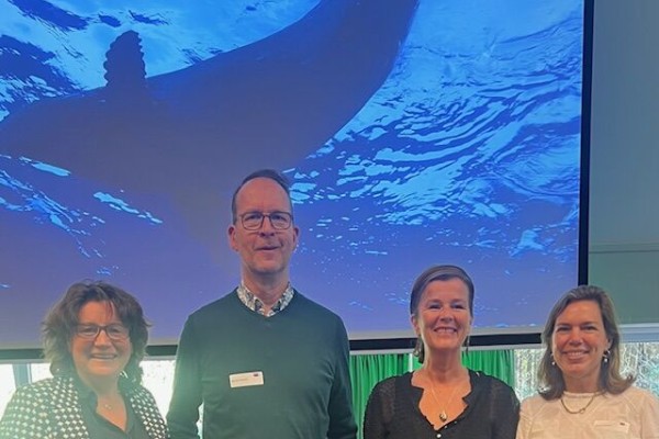 Foto v.l.n.r.: Greet Vonk, Michiel Santman, Hilde Bolt en Sarah Hendriks